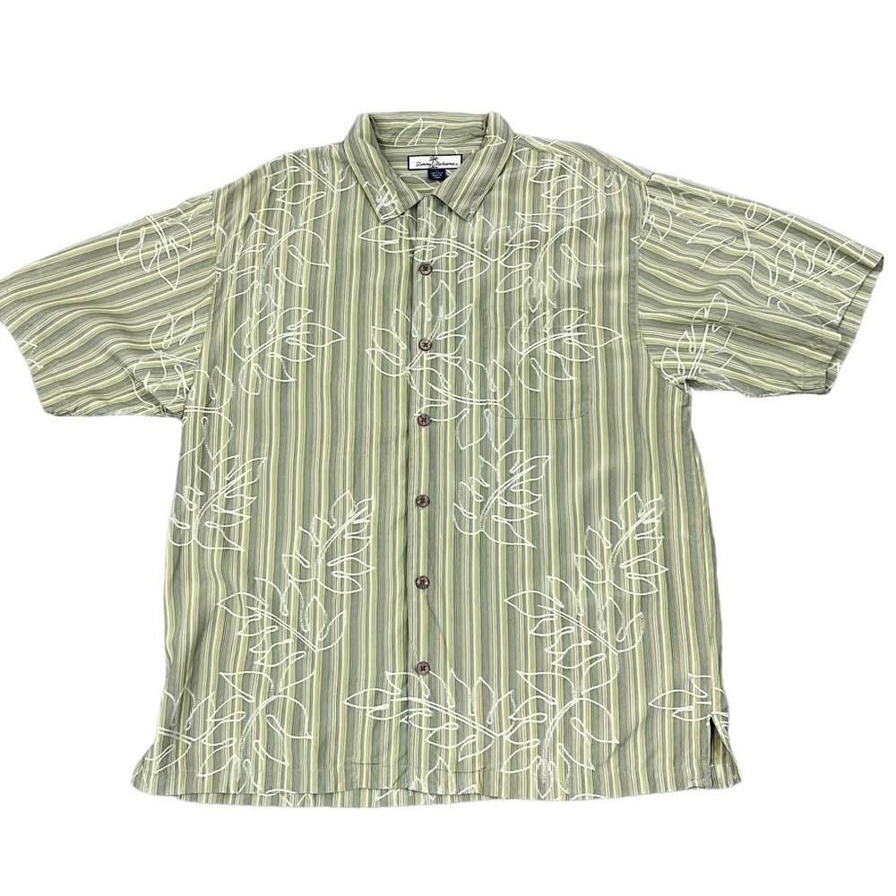 Tommy Bahama Hawaiian Shirt Large Silk
